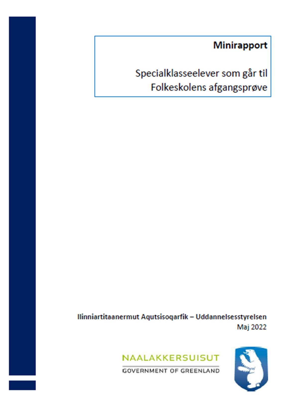 Rapport - Specialklasseelever_DAN